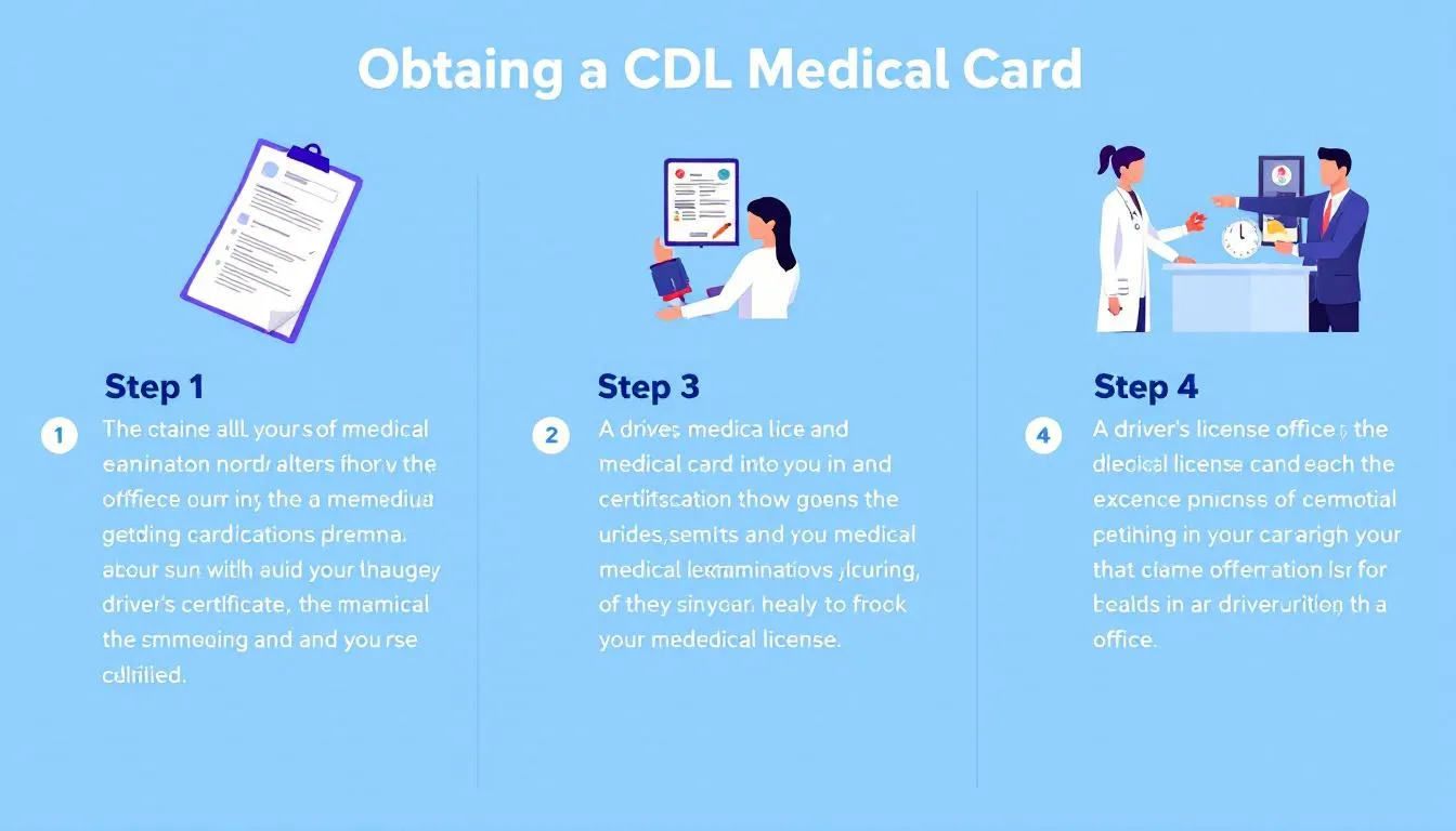 A step-by-step visual guide on how to obtain a CDL medical card.