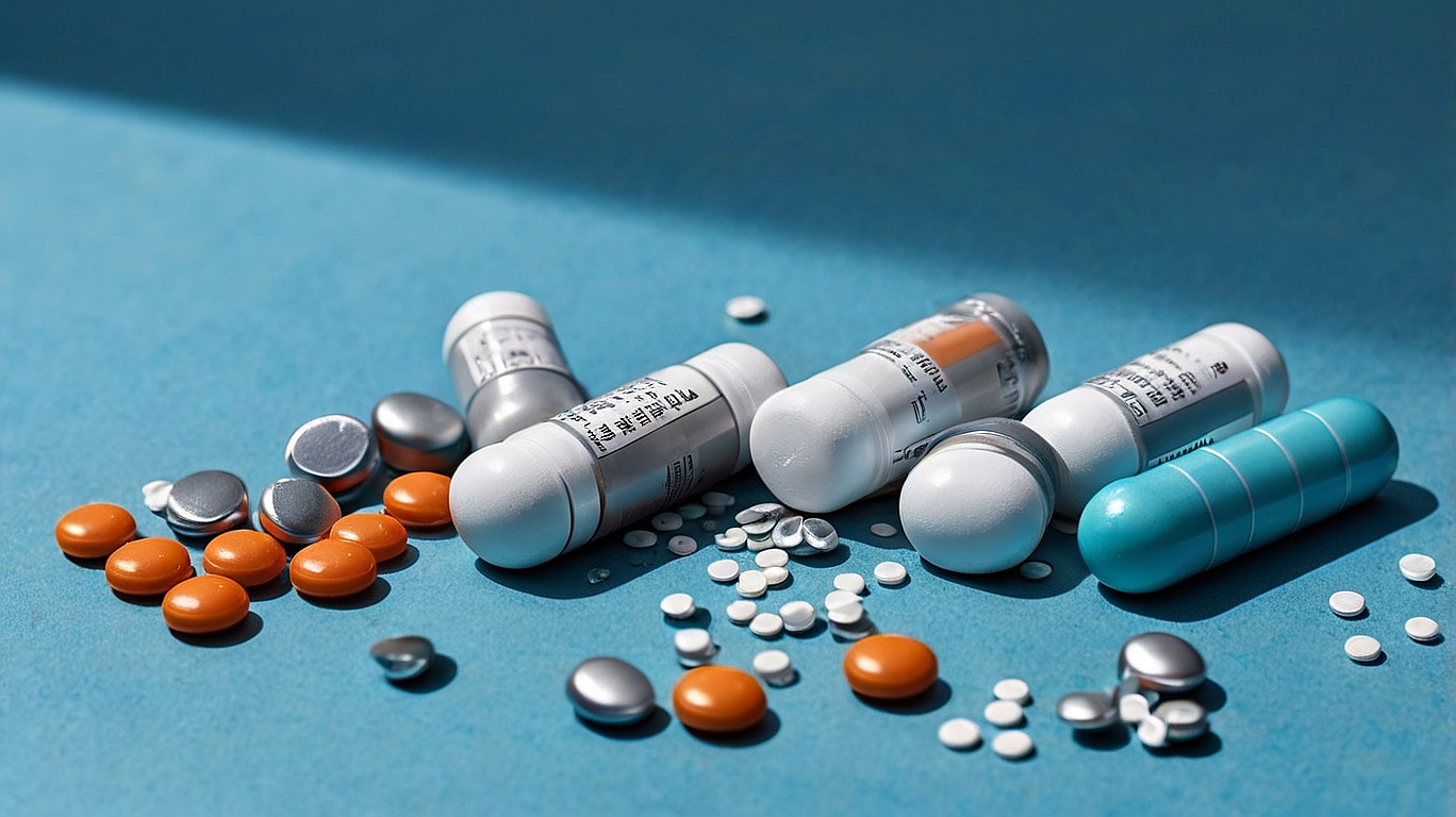 Various medications representing potential disqualifying medical conditions.